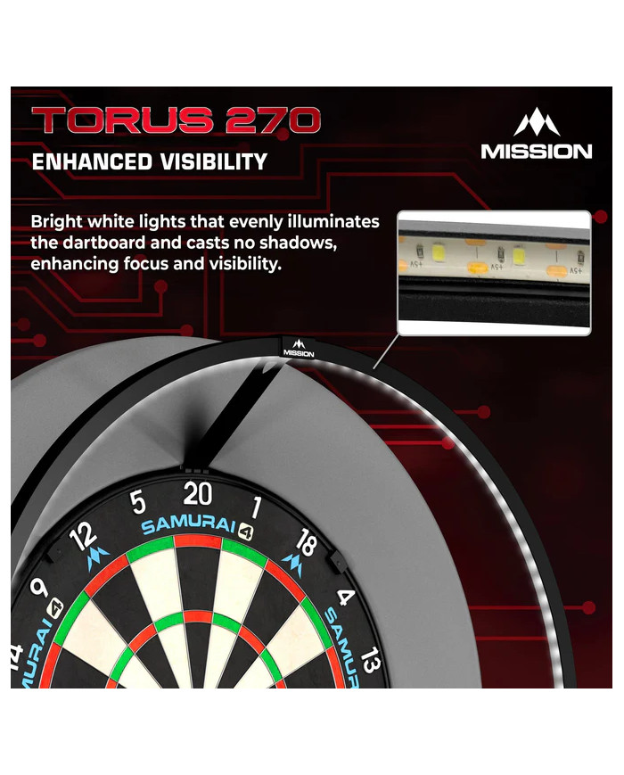 Mission Torus 270 - Dartboard Lighting - USB-C