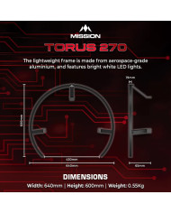 Mission Torus 270 - Dartboard Lighting - USB-C