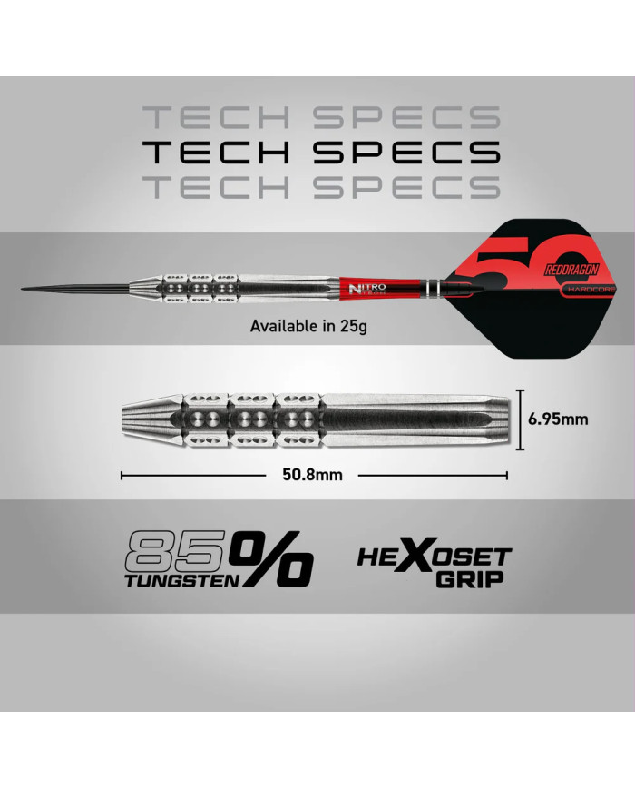Red Dragon Hexoset 3 Darts - 25g