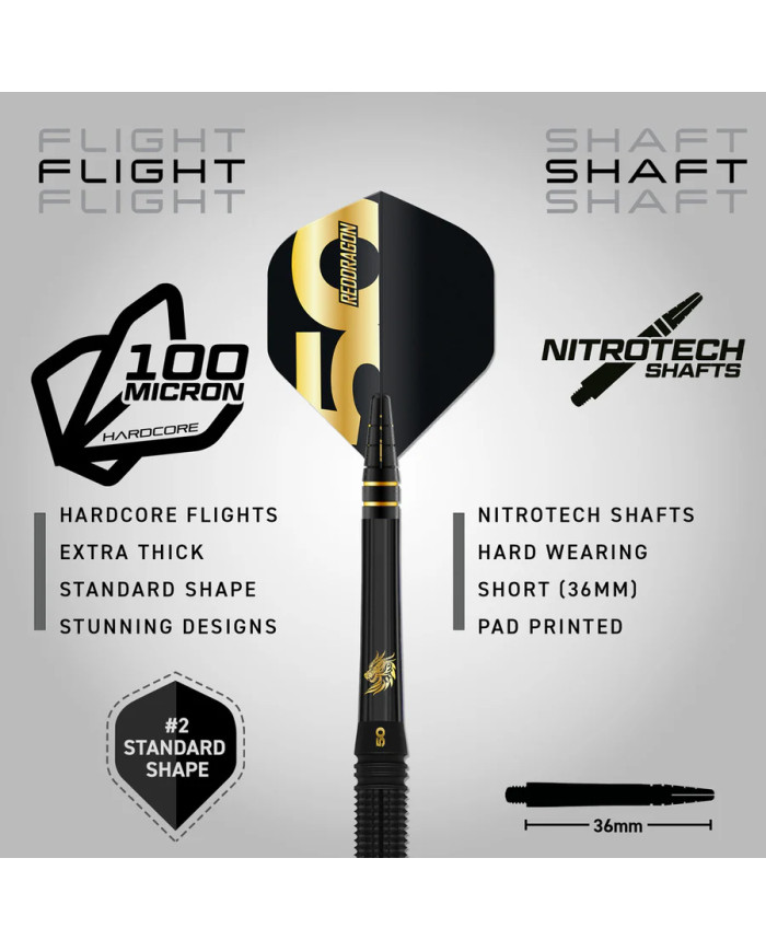 Red Dragon Jonny Clayton 50 Year Anniversary Darts