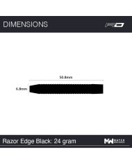 Red Dragon Razor Edge Black Darts