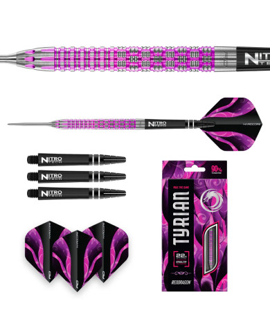 Red Dragon Tyrian 90% Tungsten Steel Tip Darts