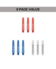 Target 3x Sets Pro Grip Shafts - Red/Blue/White