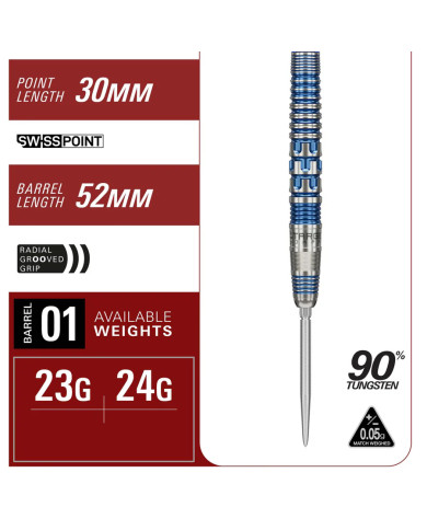 Target Japan Mizu 01 90% Tungsten SP Steel Tip Darts