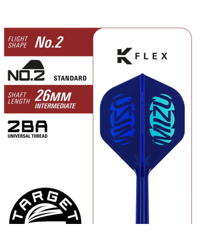 Target Japan Mizu 02 90% Tungsten SP Steel Tip Darts