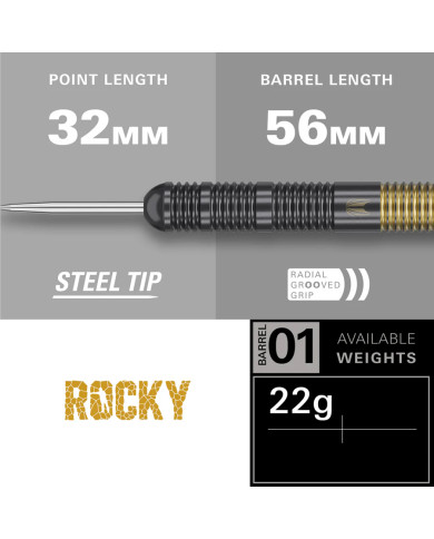 Target Josh Rock Brass Darts - 22g