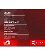 Target K-Flex Dart Flight System No.6 - Neon Pink