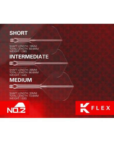 Target K-Flex Dart Flight System No2 - Clear
