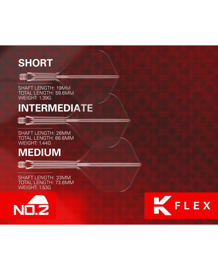 Target K-Flex Dart Flight System No2 - White