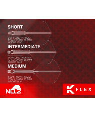 Target K-Flex Dart Flight System No2 - White