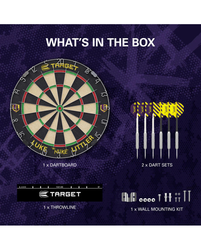 Target Luke "The Nuke" Littler Dartboard Set