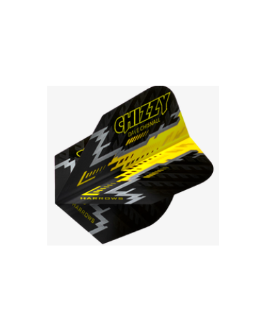 Harrows Prime No6 Flights Chizzy Black & Yellow