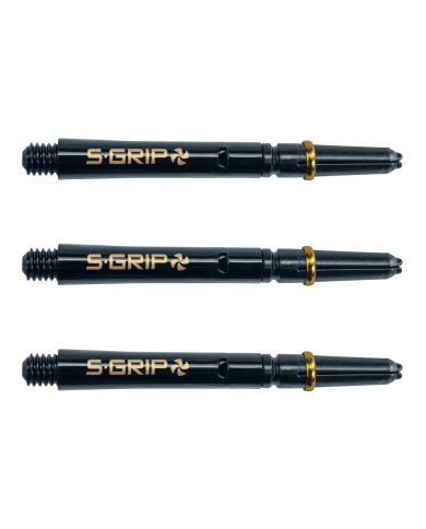 Harrows Supergrip Spin Shafts - Black and Gold