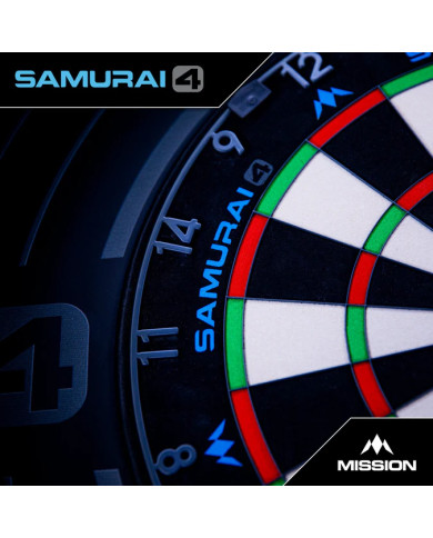 Mission Samurai 4 Dartboard Professional - Knife Wire - Graphite Grey