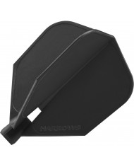 Harrows Clic Flights - Shape No6 - Black