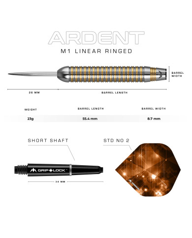 Mission Ardent Brass Darts - M1 - 23g