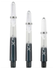 XQMax Gradient Polycarbonate Dart Shafts - Clear/Black