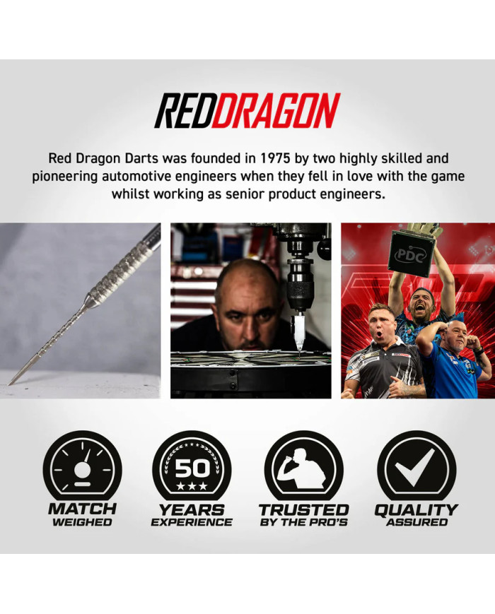 Red Dragon Gian van Veen Tour Edition Switch Point 90% Tungsten Steel Tip Darts