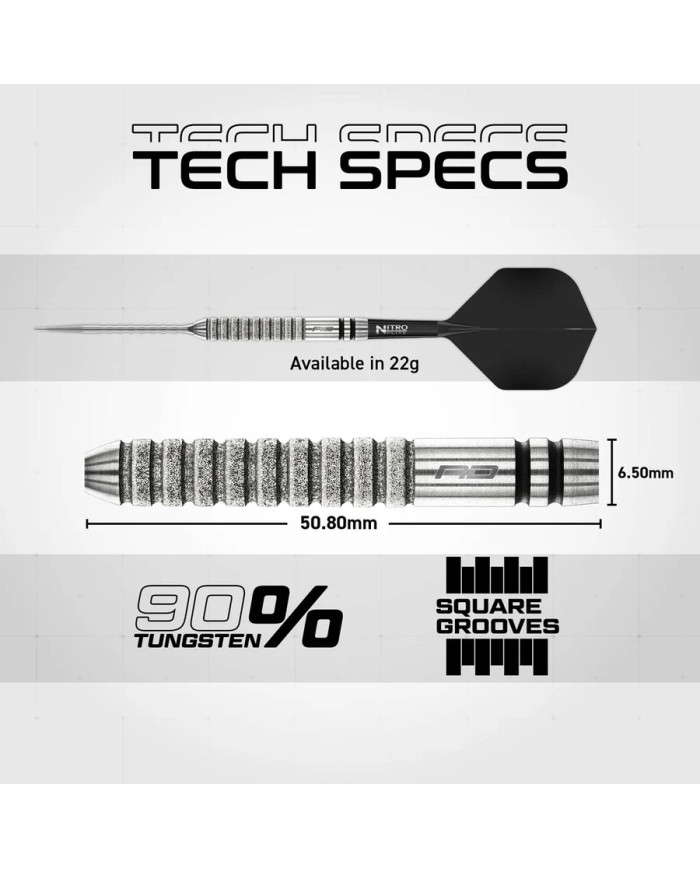 Red Dragon Gian van Veen Tour Edition Switch Point 90% Tungsten Steel Tip Darts