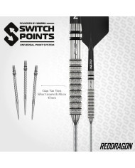 Red Dragon Gian van Veen Tour Edition Switch Point 90% Tungsten Steel Tip Darts