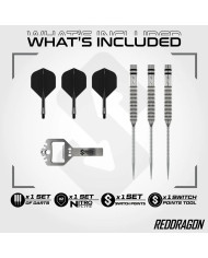 Red Dragon Gian van Veen Tour Edition Switch Point 90% Tungsten Steel Tip Darts