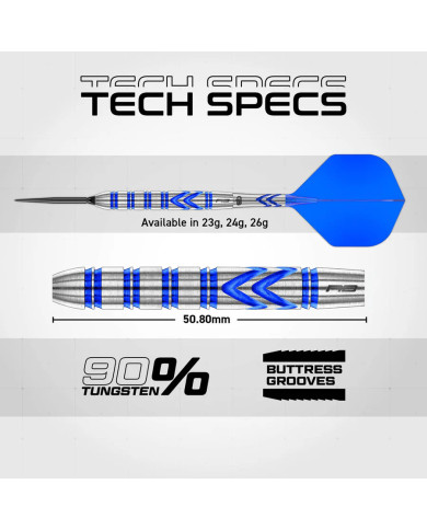 Red Dragon Gerwyn Price Blue Original Switch Point 90% Tungsten Steel Tip Darts