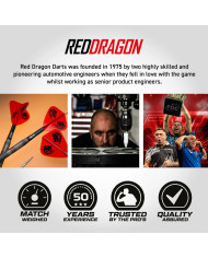 Red Dragon Jonny Clayton Hiraeth Switch Point 90% Tungsten Steel Tip Darts