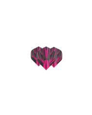 Winmau Prism Alpha Standard Flights - Black & Pink