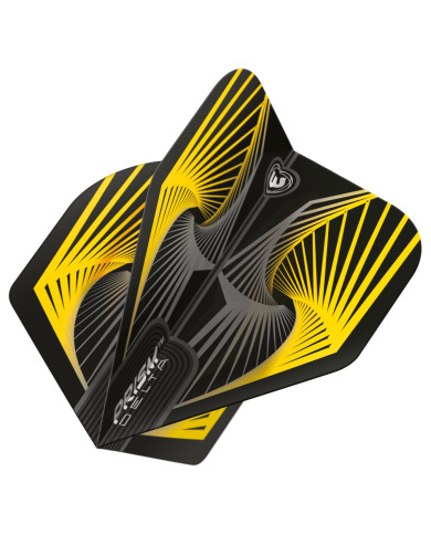 Winmau Prism Delta Flights - Yellow/Grey