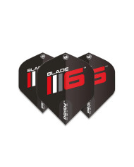 Winmau Prism Delta - Standard Dart Flights - 100 Micorn - Blade 6 - Black
