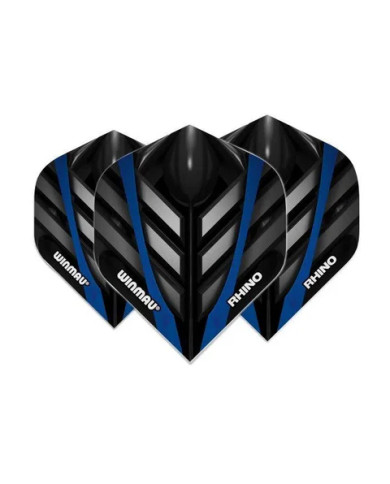 Winmau Rhino Standard Flights - Grey & Blue