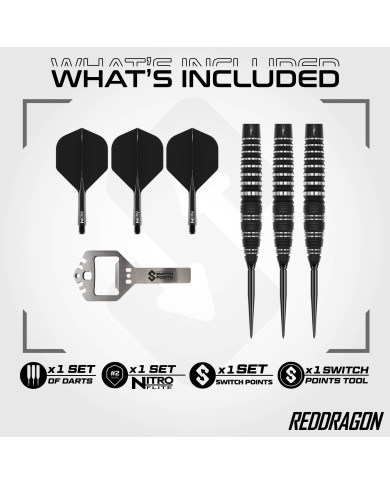 Red Dragon Sable Bomb Barrel Switch Point Darts