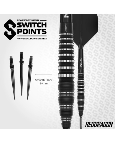 Red Dragon Sable Bomb Barrel Switch Point Darts