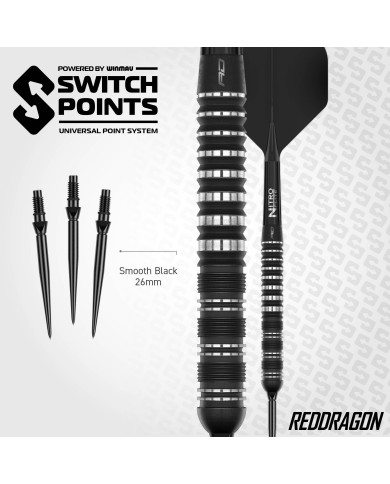 Red Dragon Sable Parallel Barrel Switch Point Darts