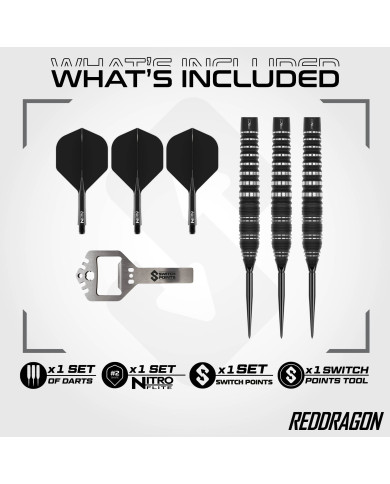 Red Dragon Sable Torpedo Barrel Switch Point Darts