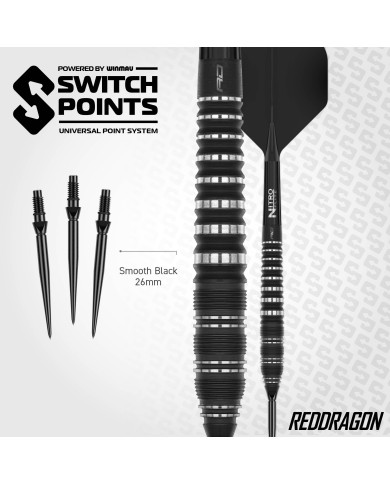 Red Dragon Sable Torpedo Barrel Switch Point Darts