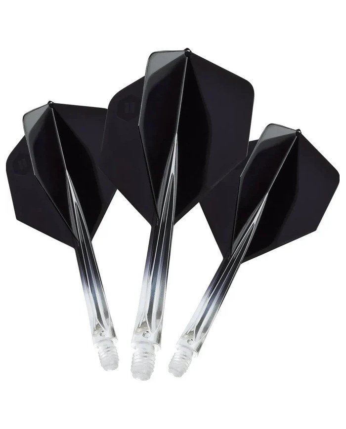 Unicorn Forge Two Tone Flights Clear & Black