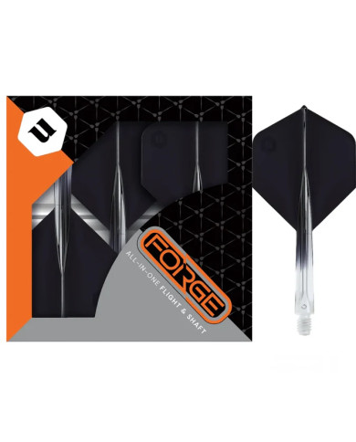 Unicorn Forge Two Tone Flights Clear & Black