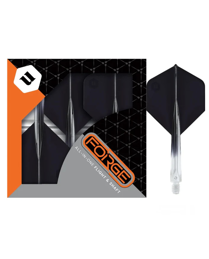 Unicorn Forge Two Tone Flights Clear & Black