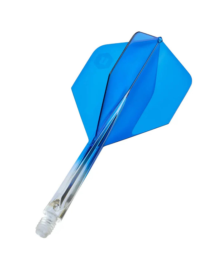 Unicorn Forge Two Tone Flights Clear & Blue