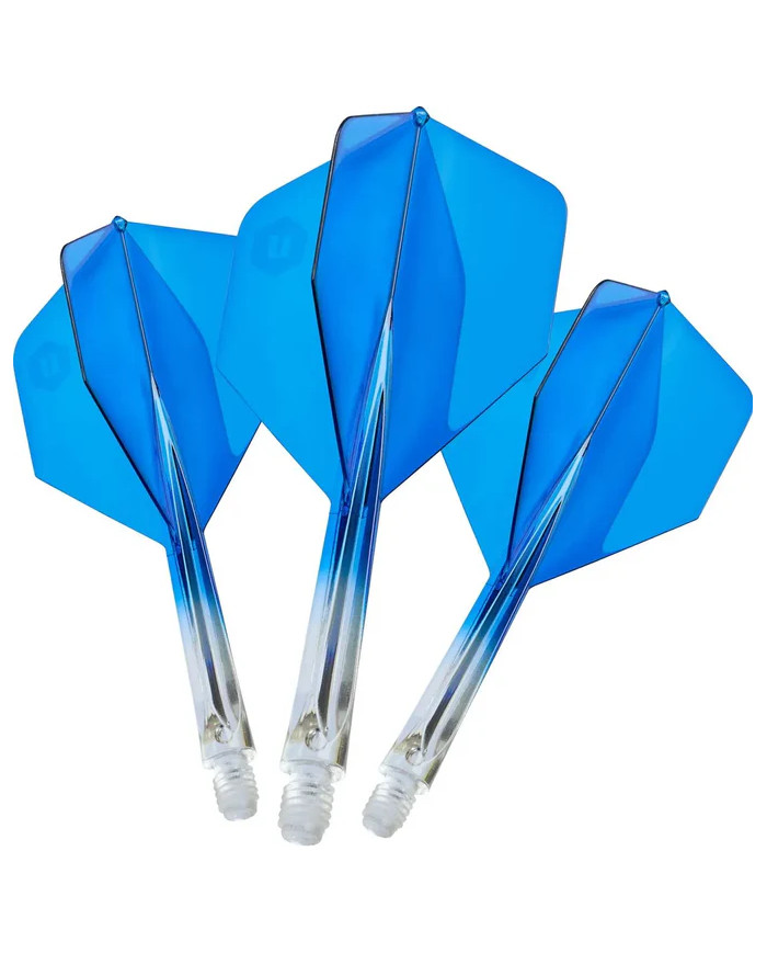 Unicorn Forge Two Tone Flights Clear & Blue