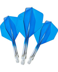 Unicorn Forge Two Tone Flights Clear & Blue