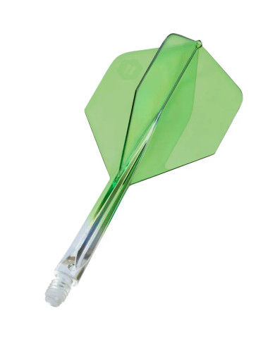 Unicorn Forge Two Tone Flights Clear & Green