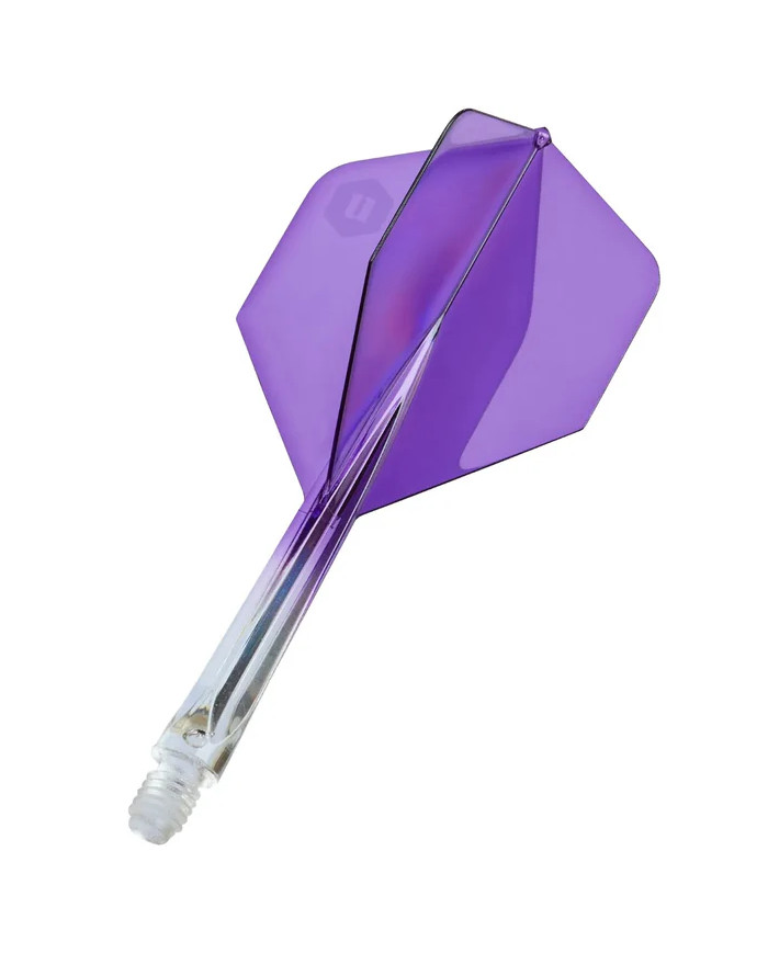 Unicorn Forge Two Tone Flights Clear & Purple