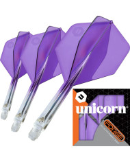 Unicorn Forge Two Tone Flights Clear & Purple