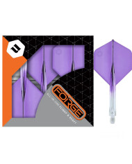 Unicorn Forge Two Tone Flights Clear & Purple