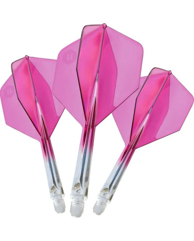 Unicorn Forge Two Tone Flights Clear & Pink