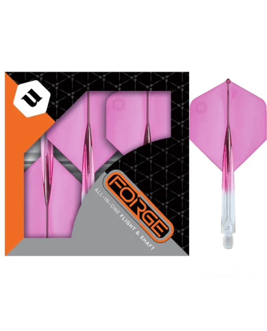 Unicorn Forge Two Tone Flights Clear & Pink