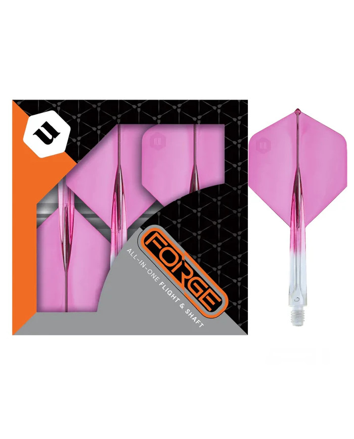 Unicorn Forge Two Tone Flights Clear & Pink