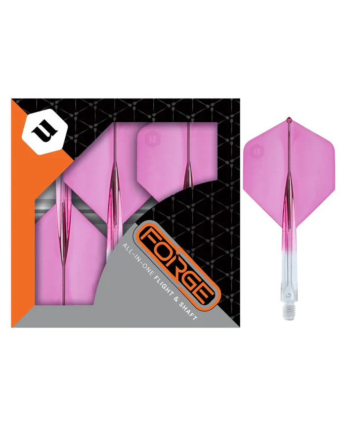 Unicorn Forge Two Tone Flights Clear & Pink